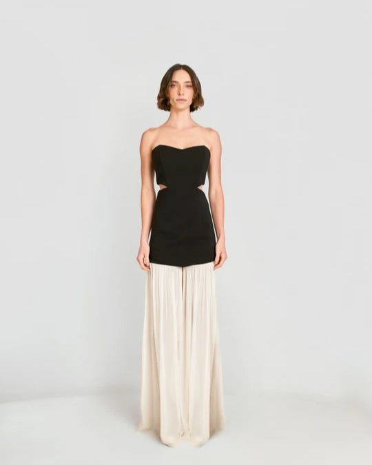 VESTIDO LONGO SEM ALCA ALASIA