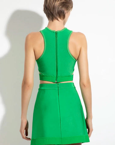 CROPPED COM BARRA  EM SEDA A FIO GAURA