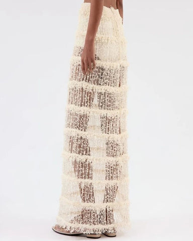 SAIA MIDI FRANJA BOUCLE GABRIELA