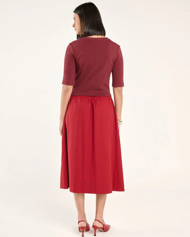 VESTIDO BORDEAUX
