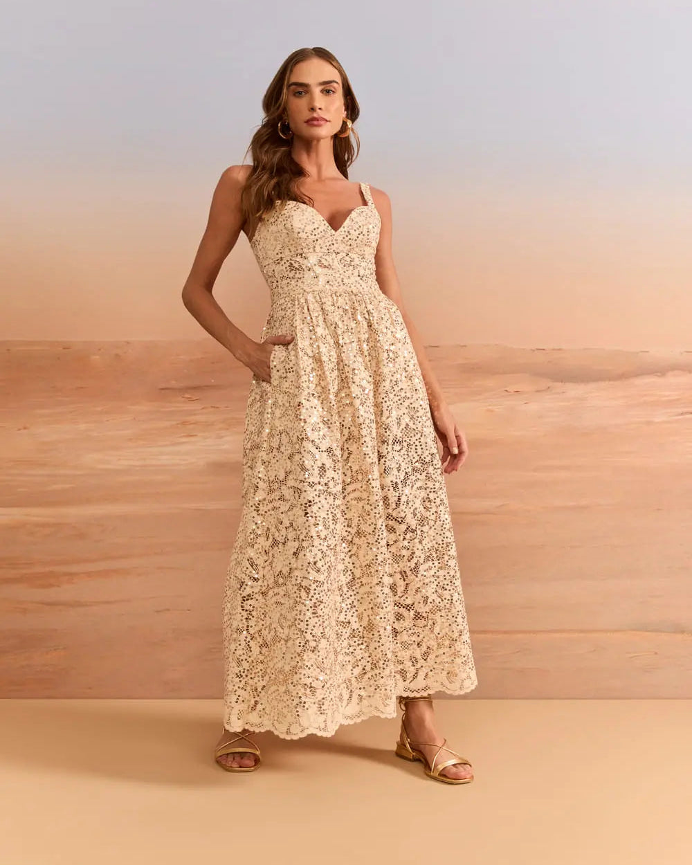 VESTIDO MAXI MIDI CORPO CORSET