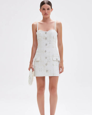 VESTIDO CURTO PATBO 25 OFF WHITE
