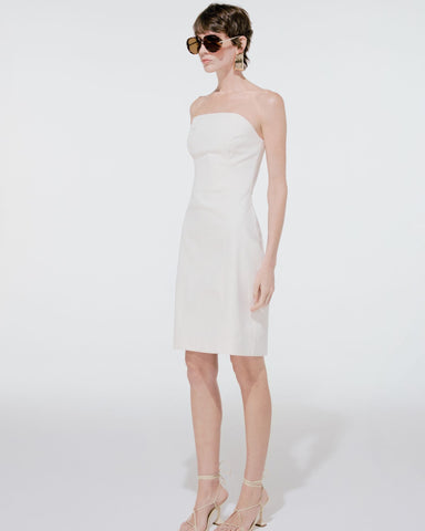 VESTIDO TAIS WHITE DENIM