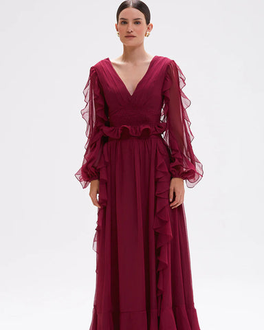 SAIA LONGA PATBO VERMELHO ESCURO