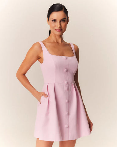 VESTIDO CURTO JARDINEIRA CLARICE