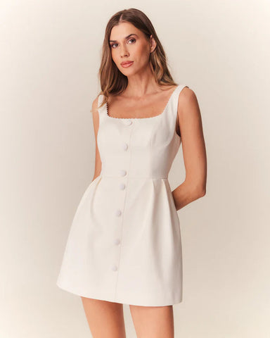 VESTIDO CURTO JARDINEIRA CLARICE