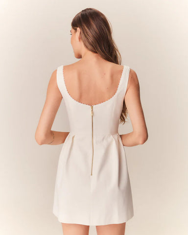 VESTIDO CURTO JARDINEIRA CLARICE