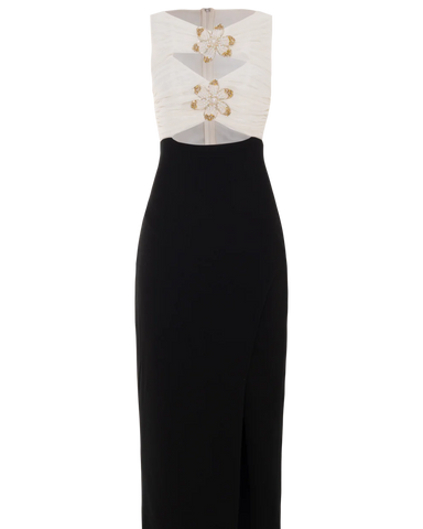 VESTIDO MIDI CREPE MYSTIQUE PRETO