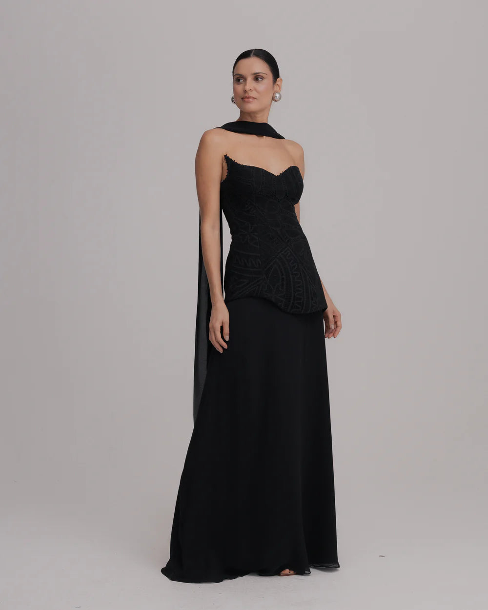 VESTIDO LONGO VENUS PRETO