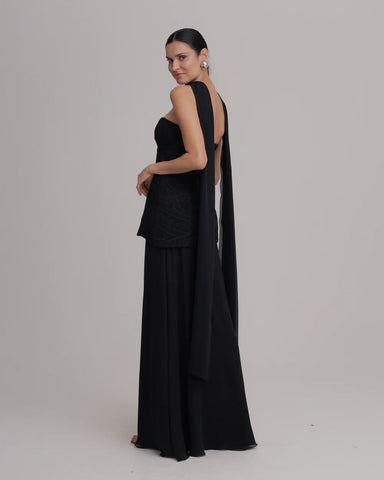 VESTIDO LONGO VENUS PRETO