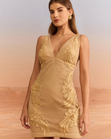 VESTIDO CURTO TELA FLORES