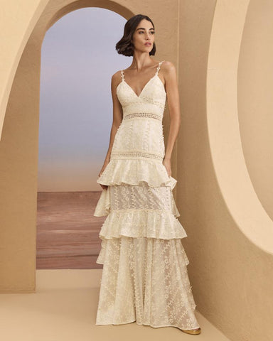 VESTIDO LONGO ENTREMEIOS