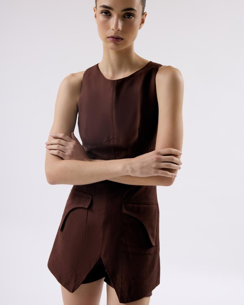 MACAQUINHO BOLSOS FRONTAIS MALVA