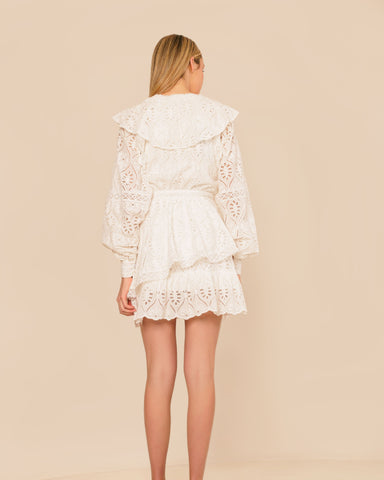 VESTIDO CURTO BABADOS RACHEL